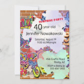 Invitation 40e Anniversaire Femme Foxy Lady 🎉 Photo personna (Dos)