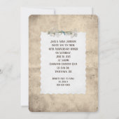 Invitation 40e anniversaire fête vieille photo cadre (Dos)