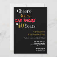 40e anniversaire Las Vegas Cheers and Beers Party