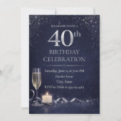 Invitation 40e anniversaire Midnight Silver (Devant)
