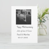 Invitation 40e anniversaire moderne joyeux ajouter nom date p (Debout devant)