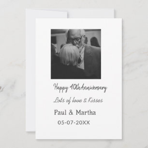Invitation 40e anniversaire moderne joyeux ajoutez nom date p