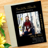 Invitation 40e anniversaire Noir