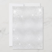 Invitation 40e anniversaire parties scintillant or argent (Dos)