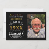 Invitation 40e anniversaire personnalisé (Devant)