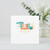 Invitation 40e Anniversaire Quilleur Drôle Quilles 1980 Vinta (Debout devant)