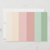 Invitation - 40e anniversaire - rétro rose floral (Dos)