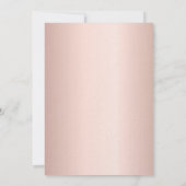 Invitation 40e anniversaire rose or photo luxe (Dos)