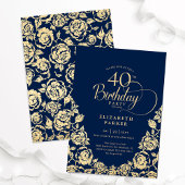 Invitation 40e anniversaire Roses d'or de la Marine
