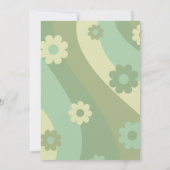 Invitation - 40e anniversaire - sauge rétro vert (Dos)