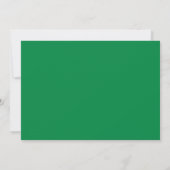 Invitation 40e anniversaire vert et or paillettes (Dos)