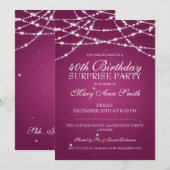 Invitation 40e cérémonie surprise Anniversaire de la chaîne S (Devant / Derrière)