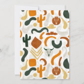 Invitation 40e cow-boy cactus casquette de style occidental (Dos)