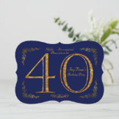 Invitation 40e, fête d'anniversaire 40e, grand Gatsby, Marine (Debout devant)