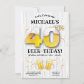 Invitation 40e fête d'anniversaire de la bière Jalon (Devant)