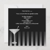 Invitation 40e fête d'anniversaire Filles Night Out Champagne (Dos)