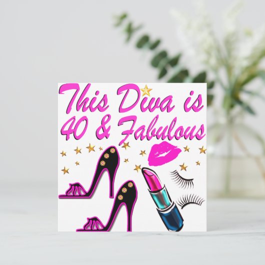 INVITATION 40E PARTIE DIVA (Debout devant)