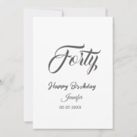 40ème lettre quarantième anniversaire ajouter nom