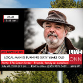 Invitation 40th 50th 60th Birthday Mens Funny TV News