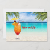 Invitation 40th Birthday Summer Cocktail Beach Party (Dos)