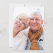 Invitation 40th Wedding Anniversary Greenery Floral Photo (Dos)