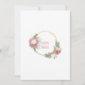 Invitation 40th Wedding Ruby Roses Anniversary (Dos)