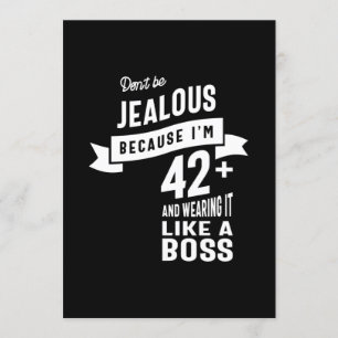 Invitation 42 Ans - Cadeau drôle pour 42e anniversaire