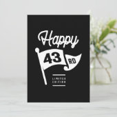 Invitation 43 Ans - Cadeau drôle pour 43ème anniversaire (Debout devant)