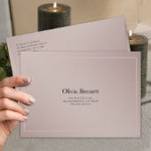 Invitation 43rd Anniversary Soft Blush Orchid