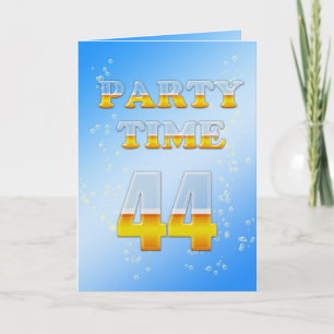 Invitation 44e anniversaire avec beaucoup de bière