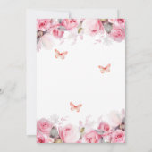 Invitation 44e anniversaire de Mariage Elegant Blush Roses (Dos)