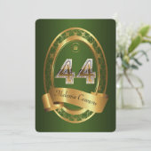 Invitation 44e, femme de fête d'anniversaire homme, couleur é (Debout devant)