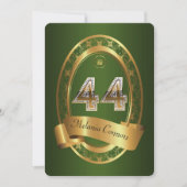 Invitation 44e, femme de fête d'anniversaire homme, couleur é (Devant)