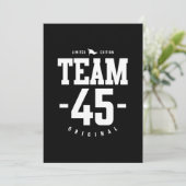 Invitation 45 ans - Cadeau d'anniversaire drôle pour 45 ans (Debout devant)