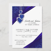 Invitation 45e / 65e Design Anniversaire Saphir (Devant)