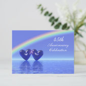 Invitation 45e Anniversaire Cœurs de Saphir (Debout devant)