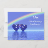 Invitation 45e Anniversaire Cœurs de Saphir (Devant)