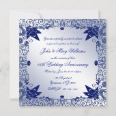 Invitation 45e anniversaire de mariage Saphir 5,25 (Dos)