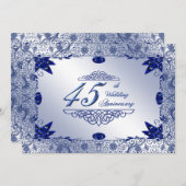 Invitation 45e anniversaire de mariage Saphir 5x7 (Devant / Derrière)