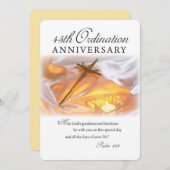 Invitation 45e anniversaire d'ordination, Croix, C (Devant / Derrière)