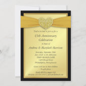 Invitation 45e Anniversaire - Faux Pocket - Cartons d'invitat (Dos)