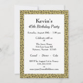 Invitation 45e anniversaire, Motif des numéros noir/or (Devant)