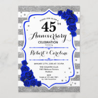 45e anniversaire - Silver White Sapphire Blue
