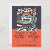 Invitation 45e Réunion du lycée Rétro 1970 (Devant)