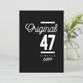 Invitation 47 Ans - 47e Anniversaire Drôle cadeau (Debout devant)