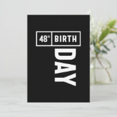 Invitation 48 Ans - Cadeau d'anniversaire drôle pour les 48 a (Debout devant)