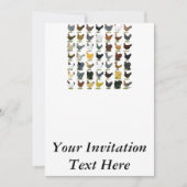 Invitation 49 poules de poulet (Devant)