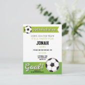 Invitation 4.25x5.5 - garçon de fête (Debout devant)