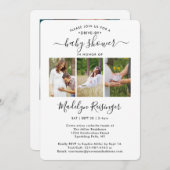 Invitation 4 Baby shower De Distances Sociales Conduite Par P (Devant / Derrière)