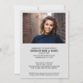 Invitation 4 Collage de photos Annonce d'un diplôme - Graduat (Dos)